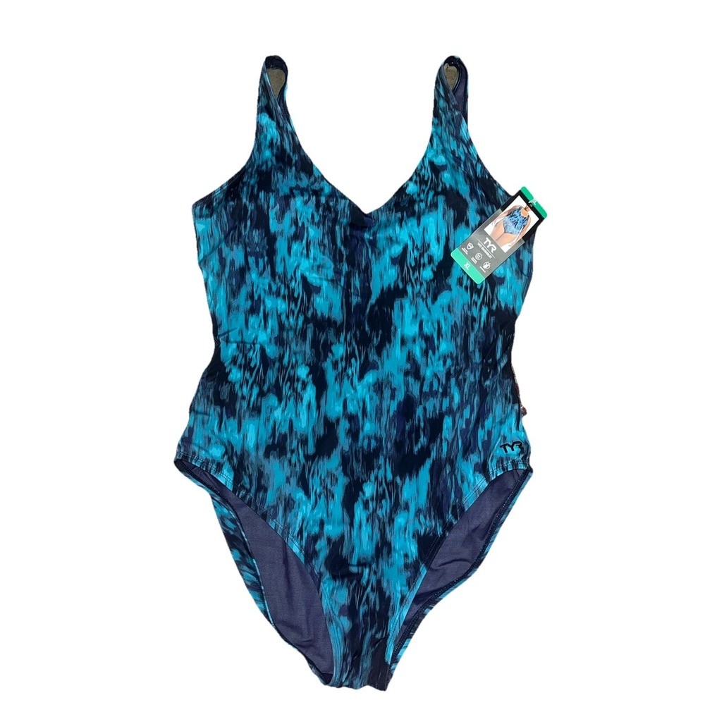NWT TYR Women's One Piece Swimsuit | Green | L